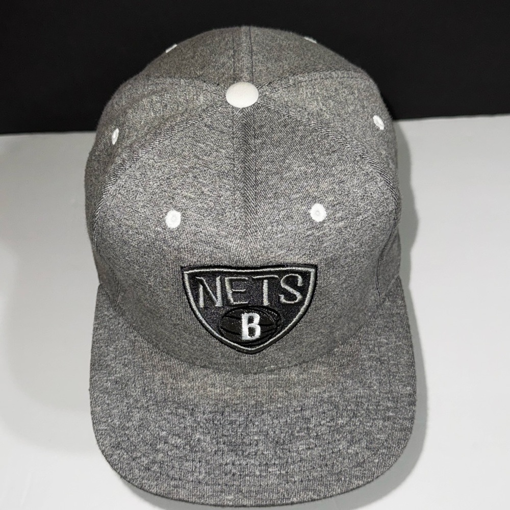Mitchell & Ness Hat I NY Nets I Gray I Size OSFM
